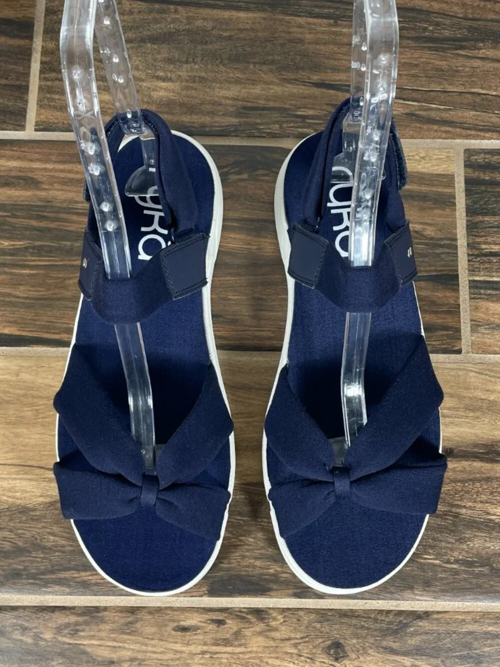 Ryka Mallorie Shoes Womens Size 11 Wide Blue Lightweight Strappy Sandals_11